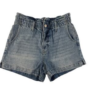Kancan women’s size 27 medium blue denim blue jean shorts, Americana #2895